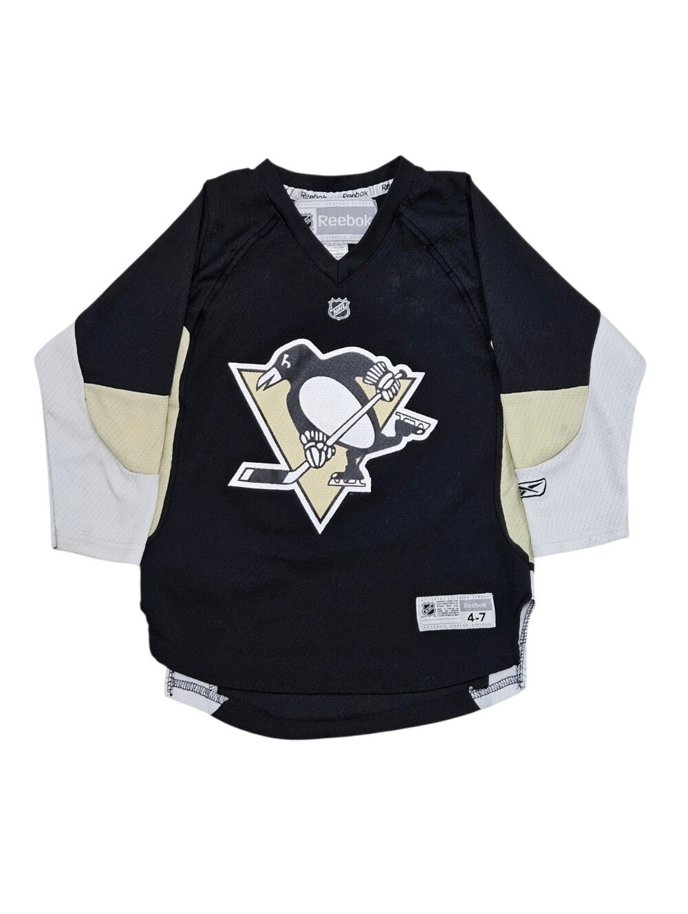Reebok Pittsburgh Penguins Sidney Crosby #87 Youth 4-7 NHL Hockey Jersey